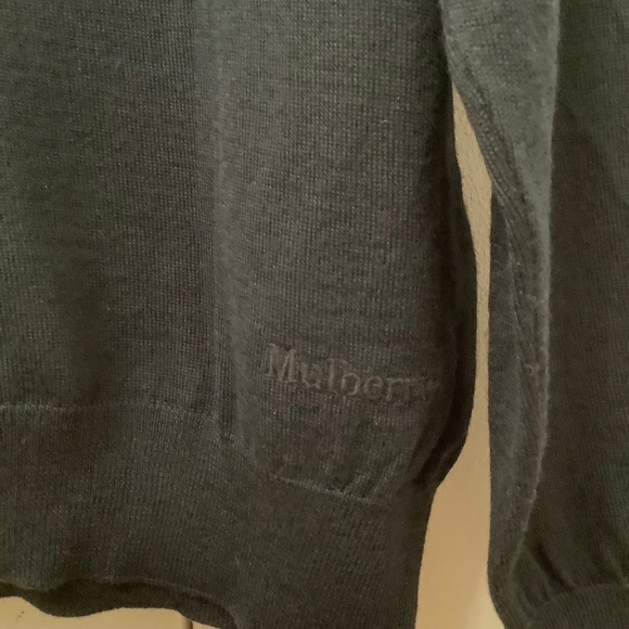 Mulberry Dark Navy Wool Blend Jumper Sweater​​​​​ - Picture 7 of 15